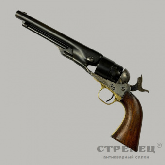 фото — револьвер капсюльный кольт (colt), модель 1860 года, сша